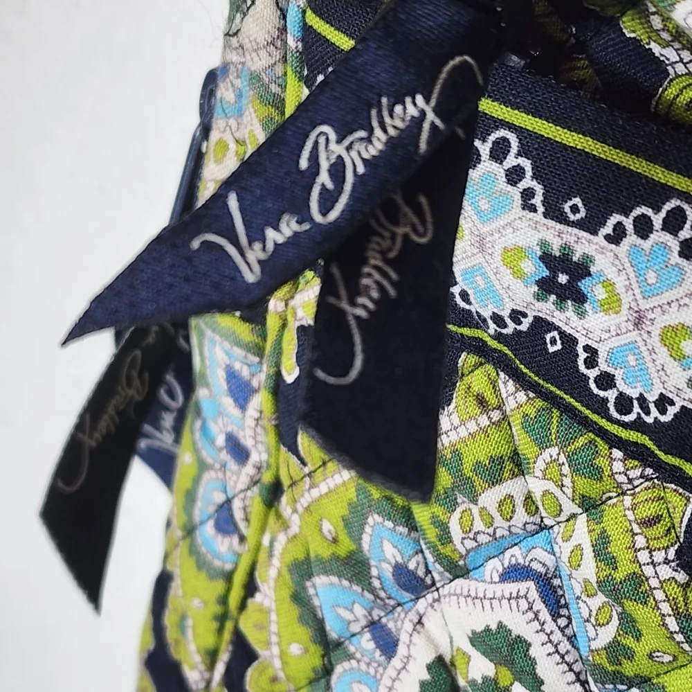 Vera Bradley laptop 13 in bag Paisley Blue & Green